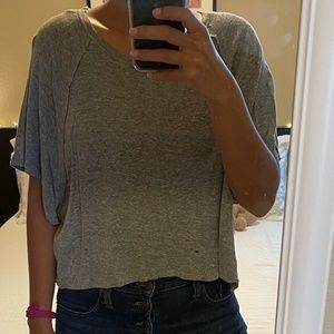 Free people boxy cropped tee